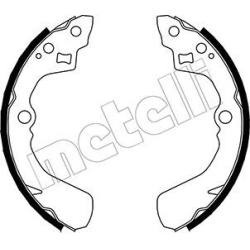 stabdžių trinkelių komplektas
                                METELLI                                                53-00