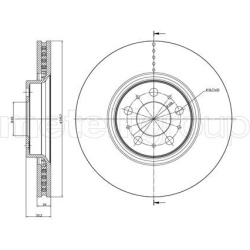 stabdžių diskas (1vnt)
                                METELLI                                                23-0847C, MET