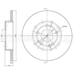 stabdžių diskas (1vnt)
                                METELLI                                                23-0124C, MET