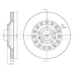 stabdžių diskas (1vnt)
                                METELLI                                                23-1121C, MET