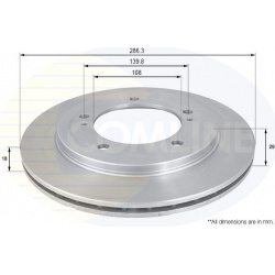 stabdžių diskas (1vnt) COATED
                                COMLINE                                                ADC091