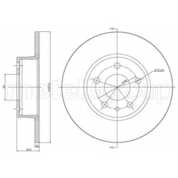 stabdžių diskas (1vnt)
                                METELLI                                                23-0368C, MET