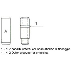 vožtuvų kreiptuvai Standard
                                METELLI                                01-2202, METELLI, 01-220