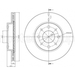 stabdžių diskas (1vnt)
                                METELLI                                                23-0754C, MET