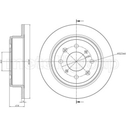 stabdžių diskas (1vnt)
                                METELLI                                23-1049C, METELLI, 23-1049C, 