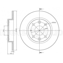 stabdžių diskas (1vnt)
                                METELLI                                                23-0664, METE