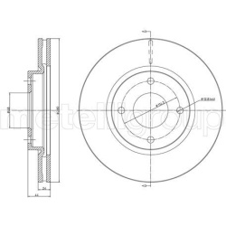 stabdžių diskas (1vnt)
                                METELLI                                                23-1259C, MET