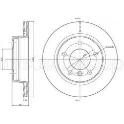 stabdžių diskas (1vnt)
                                METELLI                                                23-0450C, MET