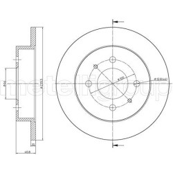 stabdžių diskas (1vnt)
                                METELLI                                                23-1114C, MET