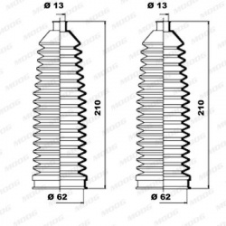 Gofruotoji membrana, vairavimas
                                MOOG                                                K150087, 