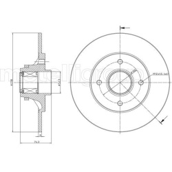 stabdžių diskas (1vnt)
                                METELLI                                                23-0516, METE