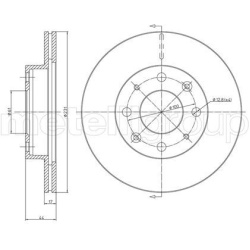 stabdžių diskas (1vnt)
                                METELLI                                                23-0176, METE