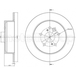 stabdžių diskas (1vnt)
                                METELLI                                                23-0803C, MET