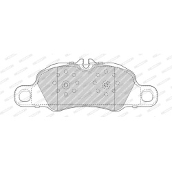 stabdžių trinkelių rinkinys, diskinis stabdys PREMIER ECO FRICTION
                                FERODO                 