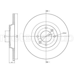 stabdžių diskas (1vnt)
                                METELLI                                                23-1393C, MET