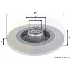 stabdžių diskas (1vnt)
                                COMLINE                                                ADC3019, COML