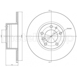 stabdžių diskas (1vnt)
                                METELLI                                                23-0187, METE