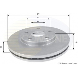 stabdžių diskas (1vnt)
                                COMLINE                                                ADC0150V, COM