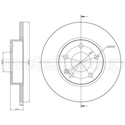 stabdžių diskas (1vnt)
                                METELLI                                                23-0830C, MET