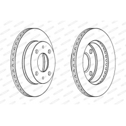 stabdžių diskas (1vnt) PREMIER
                                FERODO                                                DDF185