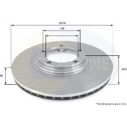 stabdžių diskas (1vnt) COATED
                                COMLINE                                                ADC106