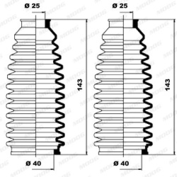 Gofruotoji membrana, vairavimas
                                MOOG                                                K150081, 
