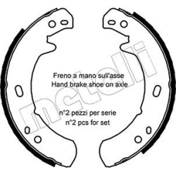 stabdžių trinkelių komplektas, stovėjimo stabdis
                                METELLI                                 