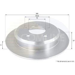 stabdžių diskas (1vnt)
                                COMLINE                                                ADC2309, COML