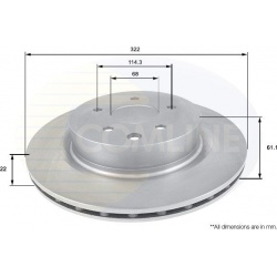 stabdžių diskas (1vnt)
                                COMLINE                                                ADC0278V, COM