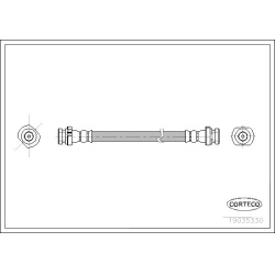 stabdžių žarnelė
                                CORTECO                                                19035330, CORTECO