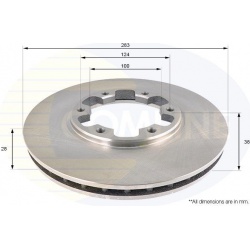 stabdžių diskas (1vnt) COATED
COMLINE ADC029