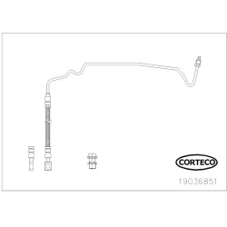 stabdžių žarnelė
                                CORTECO                                                19036851, CORTECO