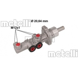 pagrindinis cilindras, stabdžiai
                                METELLI                                05-0881, METELLI, 05