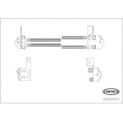 stabdžių žarnelė
                                CORTECO                                                49393983, CORTECO