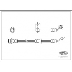 stabdžių žarnelė
                                CORTECO                                                19033055, CORTECO