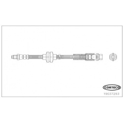 stabdžių žarnelė
                                CORTECO                                                19037293, CORTECO