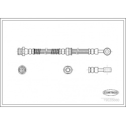 stabdžių žarnelė
                                CORTECO                                                19035880, CORTECO