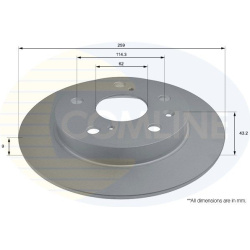 stabdžių diskas (1vnt) COATED
COMLINE ADC094