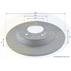 stabdžių diskas (1vnt) COATED
COMLINE ADC281
