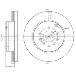 stabdžių diskas (1vnt)
                                METELLI                                                23-1313C, MET