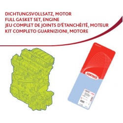 Visas tarpiklių komplektas, variklis
CORTECO