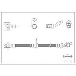 stabdžių žarnelė
                                CORTECO                                                19032233, CORTECO