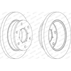 stabdžių diskas (1vnt) PREMIER
FERODO FCR343