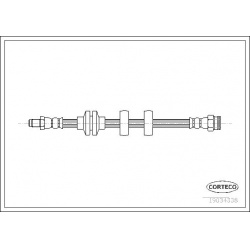 stabdžių žarnelė
                                CORTECO                                                19034338, CORTECO