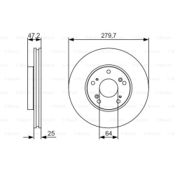 stabdžių diskas (1vnt)
                                BOSCH                                                0986479S82, BOS