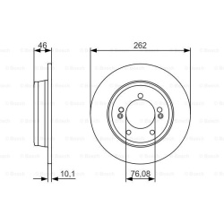 Stabdžių diskas
                                BOSCH                                                0986479A16, BOSCH, 098