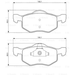 stabdžių trinkelių rinkinys, diskinis stabdys
BOSCH