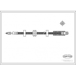 stabdžių žarnelė
                                CORTECO                                                19032213, CORTECO