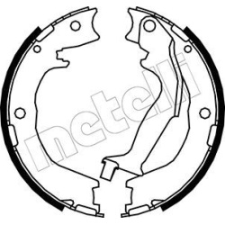 stabdžių trinkelių komplektas, stovėjimo stabdis
                                METELLI                                 