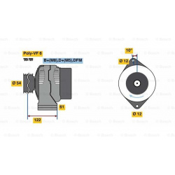 kintamosios srovės generatorius
                                BOSCH                                                0986049